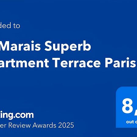 Le Marais Superb Apartment Terrace Paris Free Netflix Buitenkant foto