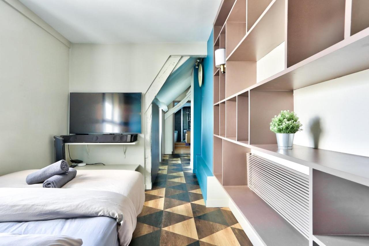 Le Marais Superb Apartment Terrace Paris Free Netflix Buitenkant foto