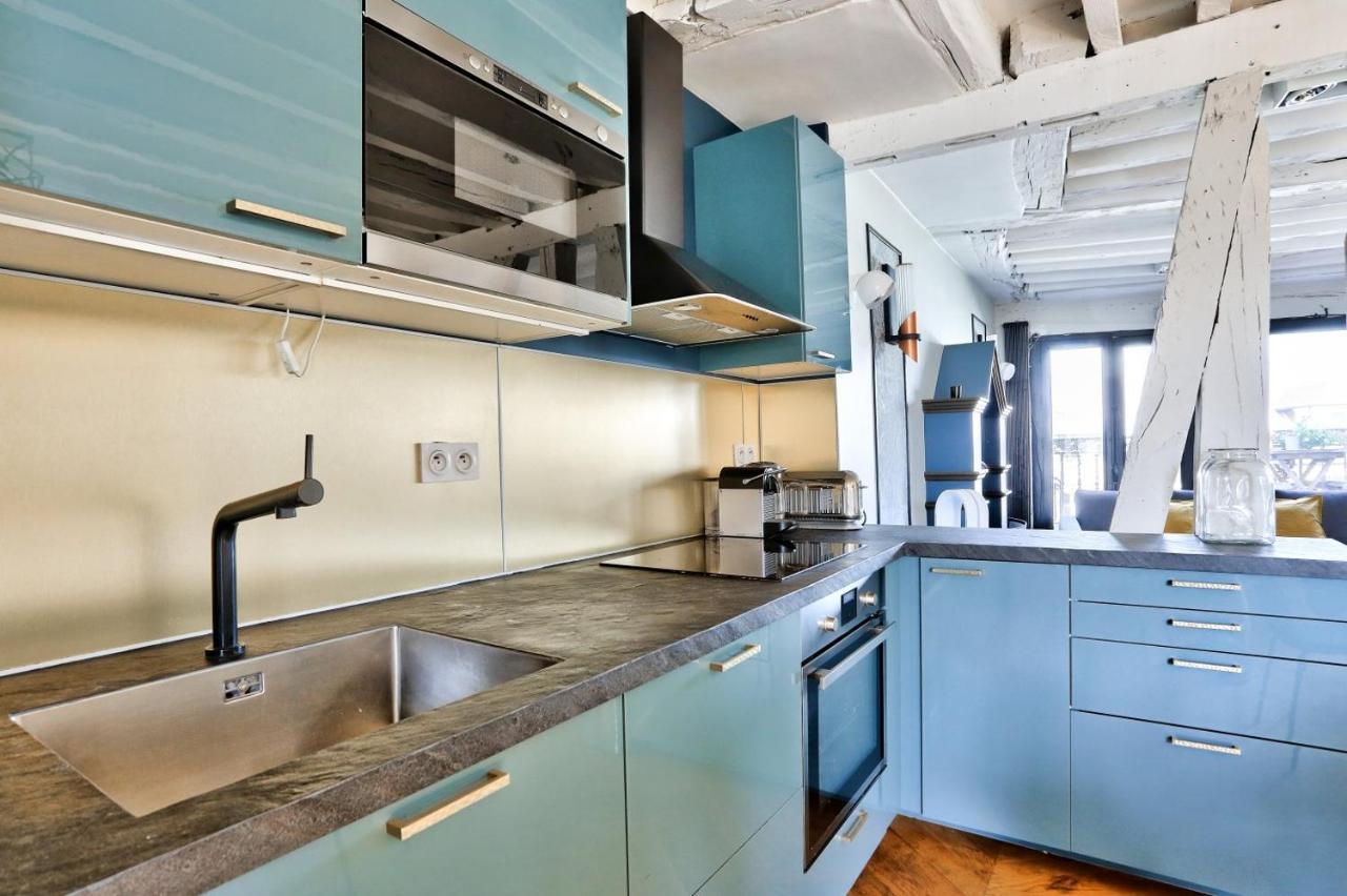 Le Marais Superb Apartment Terrace Paris Free Netflix Buitenkant foto