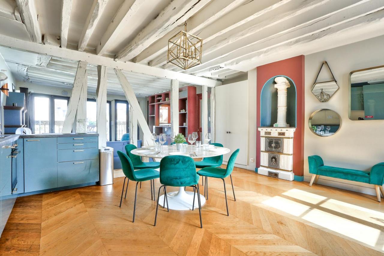 Le Marais Superb Apartment Terrace Paris Free Netflix Buitenkant foto